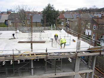 Block B 2nd floor day after pour